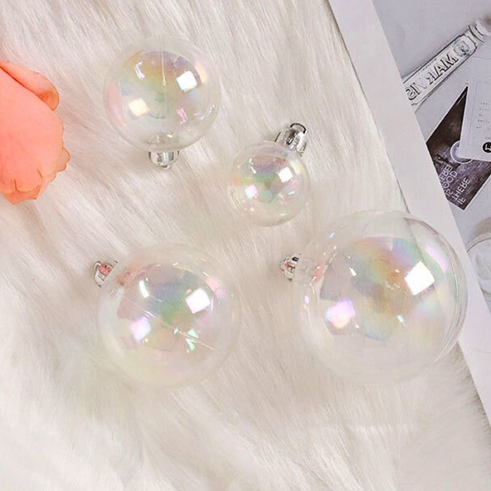 Iridescent Ball Christmas Ornament Christmas Ornament Decluttered Homes