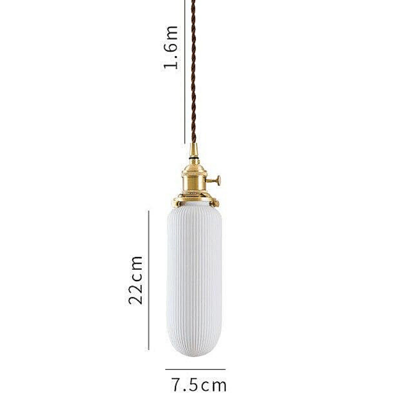White Ceramic Pendant Light Pendant Lights Decluttered Homes