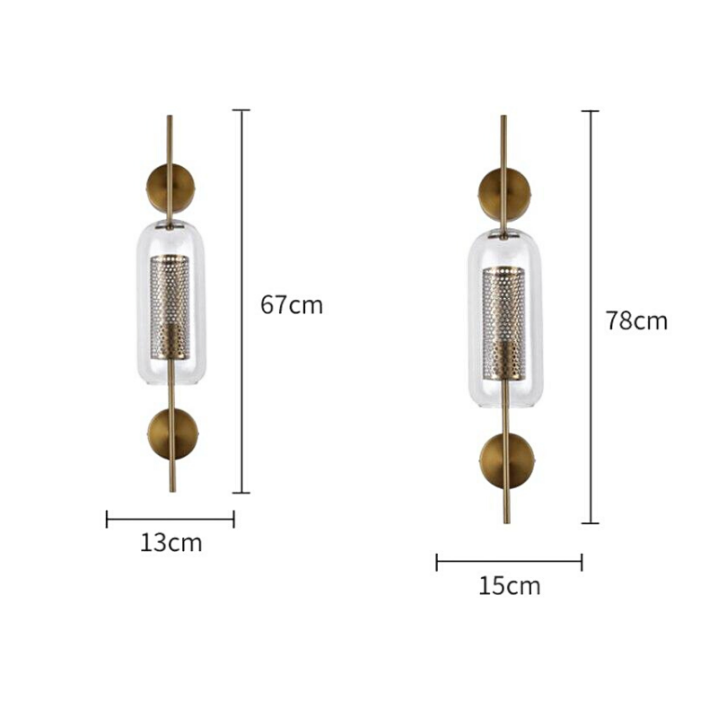 Modern Glass Wall Lamp Wall Sconces Decluttered Homes