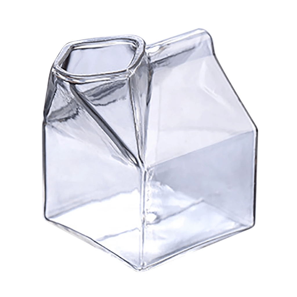 Glass Milk Carton Glass milk carton Decluttered Homes