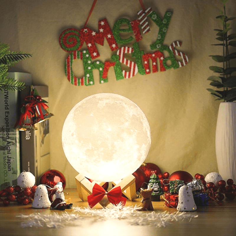 3D Print Moon Lamp LAMP Decluttered Homes