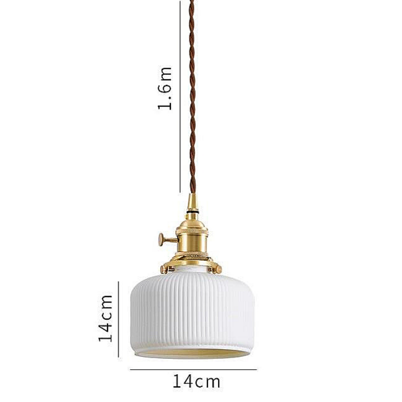 White Ceramic Pendant Light Pendant Lights Decluttered Homes