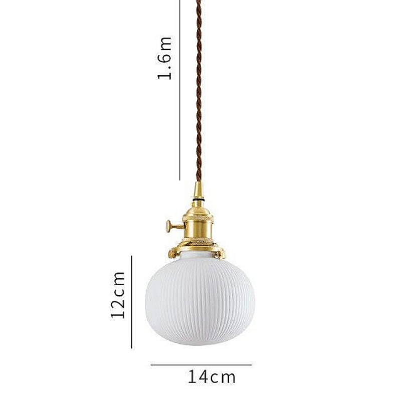 White Ceramic Pendant Light Pendant Lights Decluttered Homes
