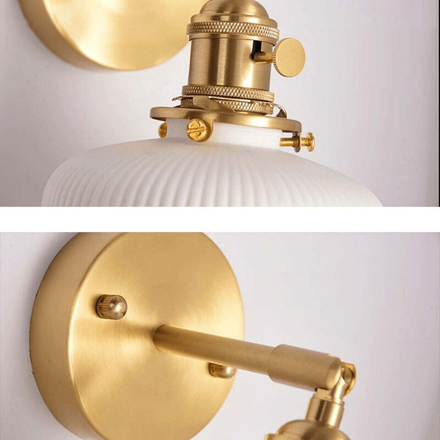 Japandi White Ceramic Wall Sconce Wall Sconce Decluttered Homes