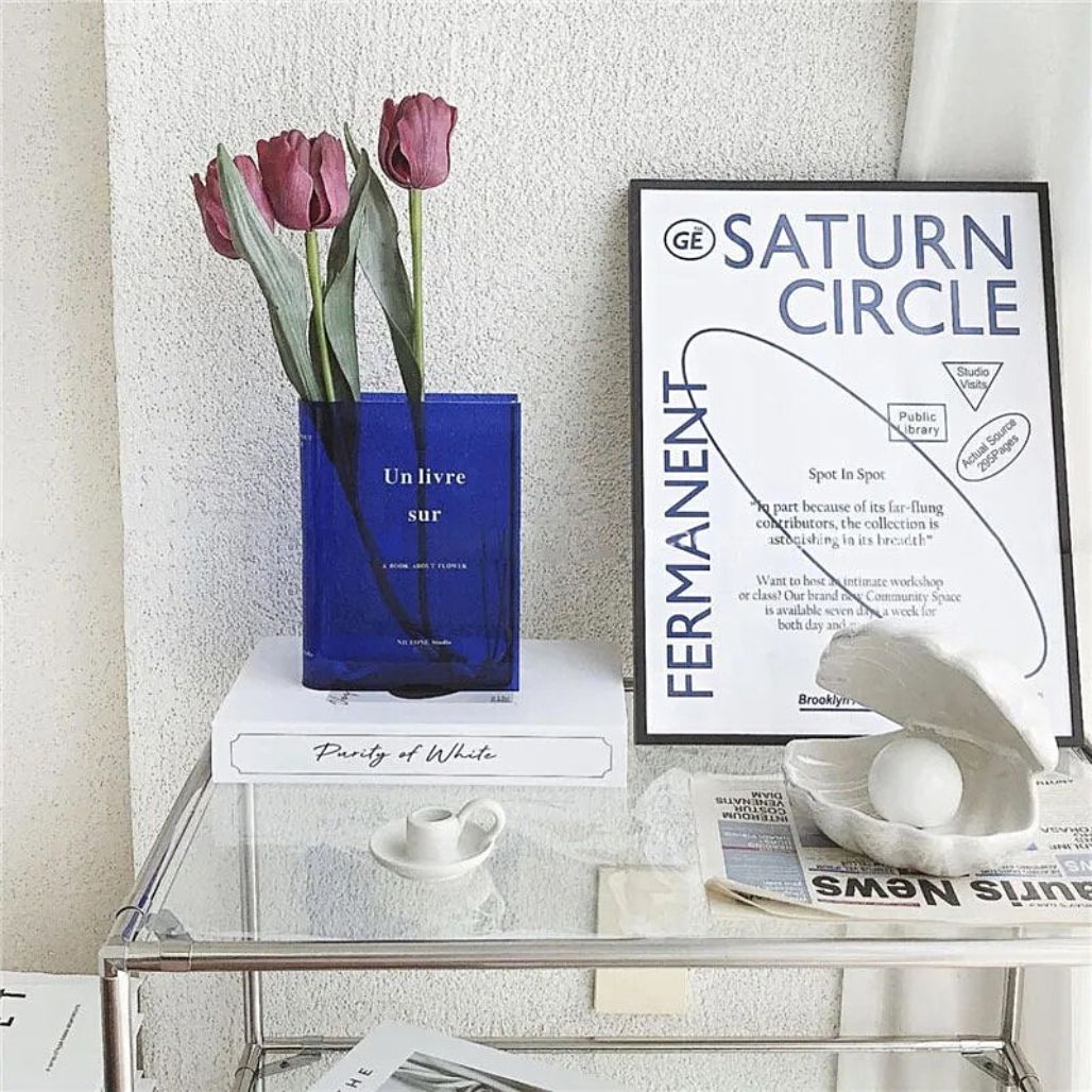 Book Shape Vase for Flowers Vase Decluttered Homes