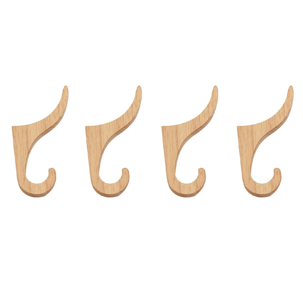 Decorative Natural Wood Coat Hanger Natural Wood Wall Hook Decluttered Homes