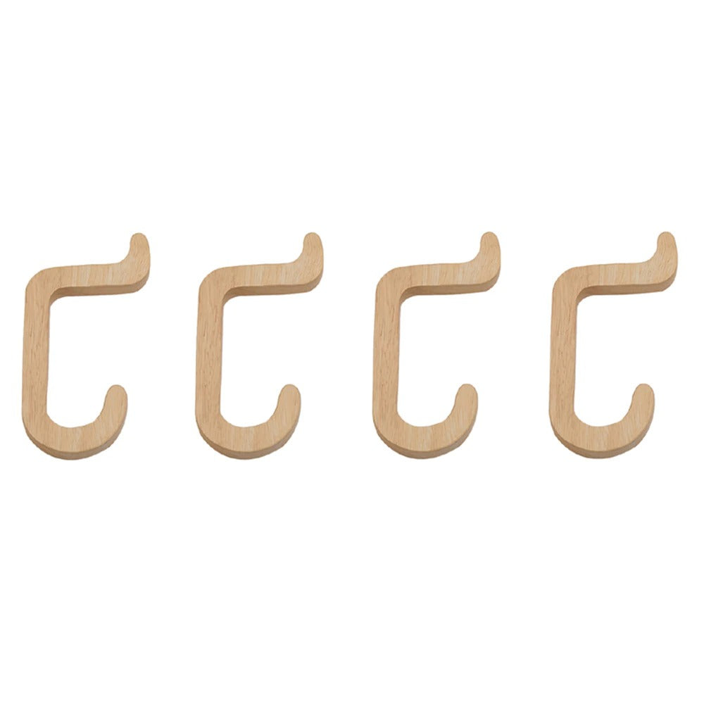 Decorative Natural Wood Coat Hanger Natural Wood Wall Hook Decluttered Homes