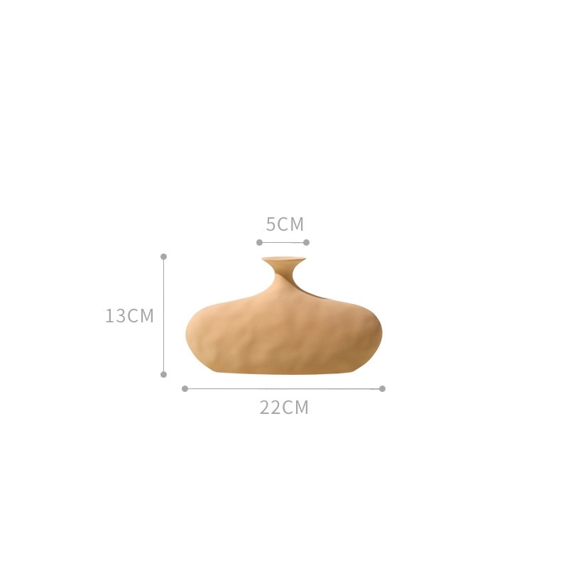 Modern Ceramic Flower Vase vase Decluttered Homes