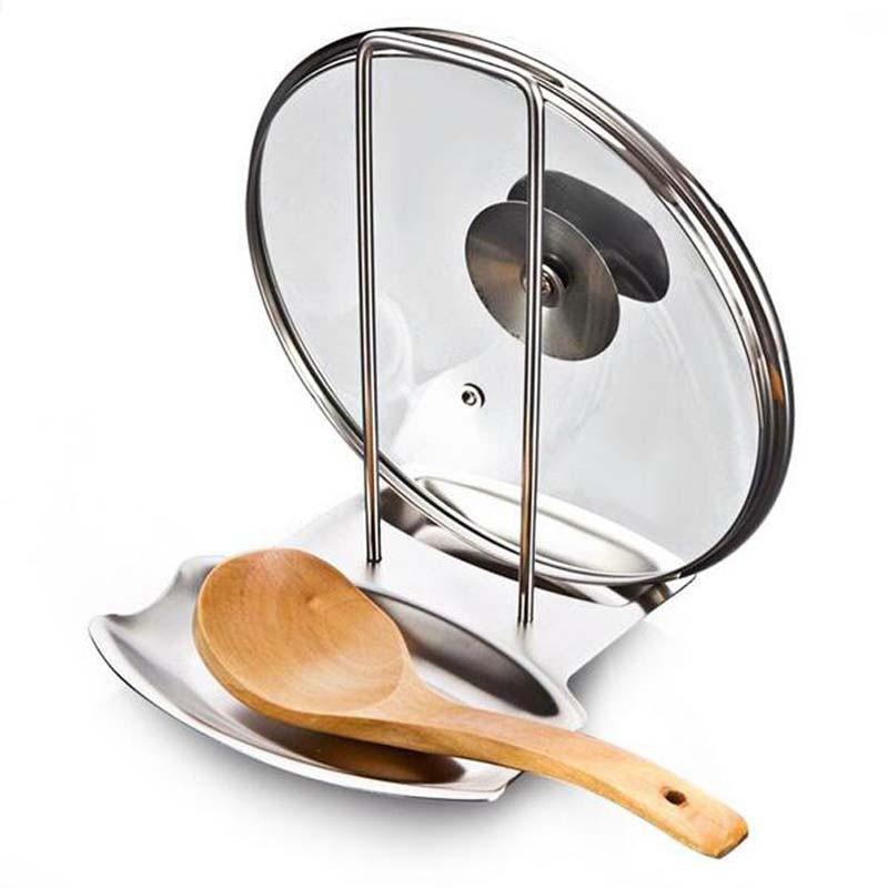 Spoon Rest and Pot Lid Holder Kitchen tool Decluttered Homes