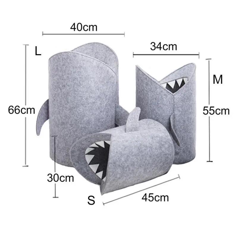Decluttered Homes Laundry Storage Basket Shark Shape DeclutteredHomes Organizer Bag