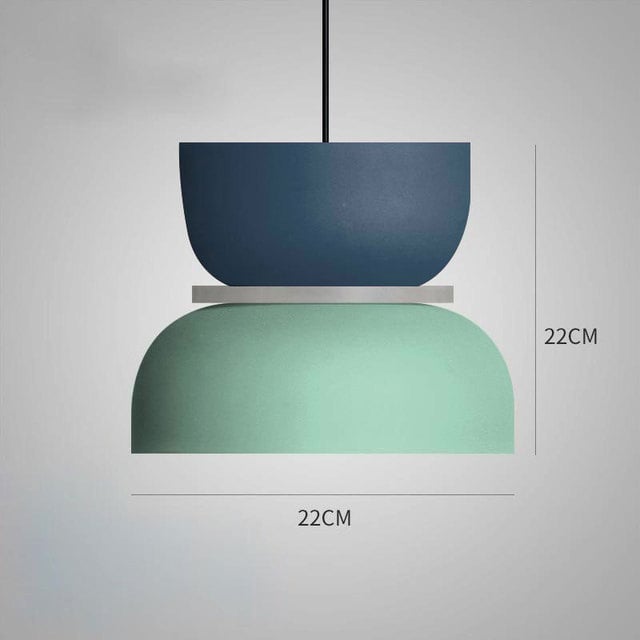 Modern Colorful Pendant Light Lighting Decluttered Homes