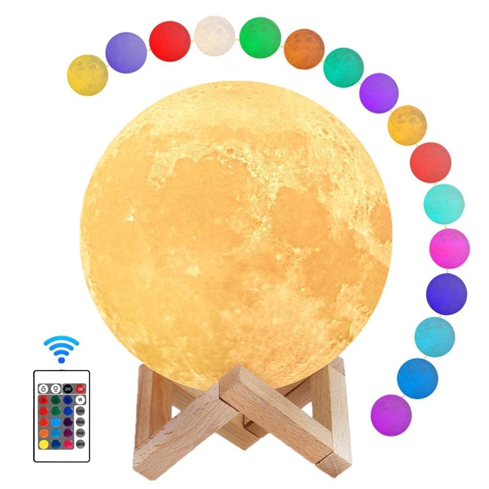 3D Print Moon Lamp LAMP Decluttered Homes