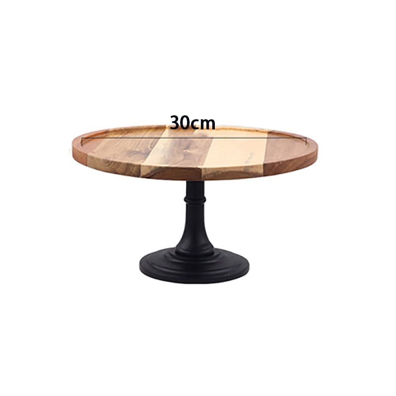 Wooden Cake Plate Stand Cake Plate Stand Decluttered Homes