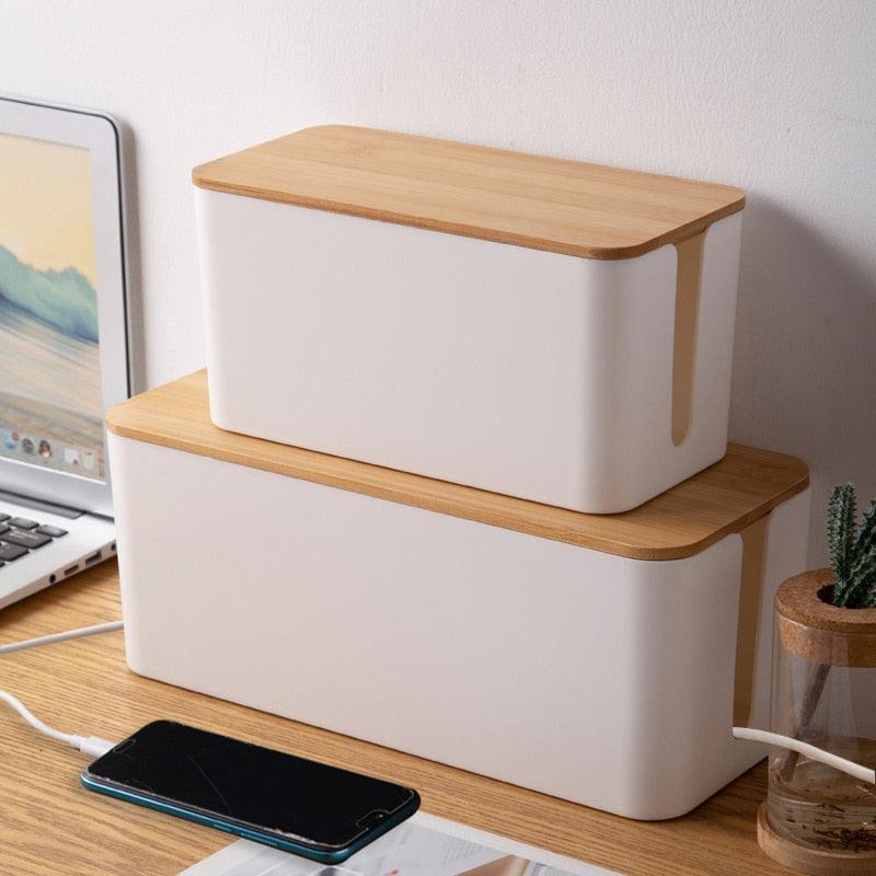 Cable Management Box Office Organizer Decluttered Homes
