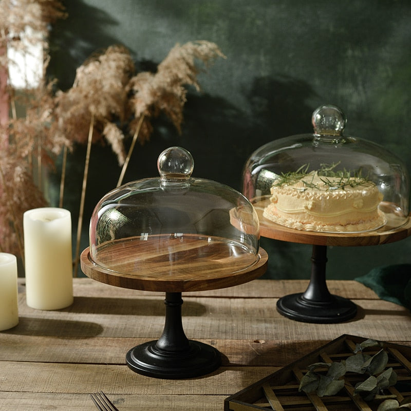 Wooden Cake Plate Stand Cake Plate Stand Decluttered Homes