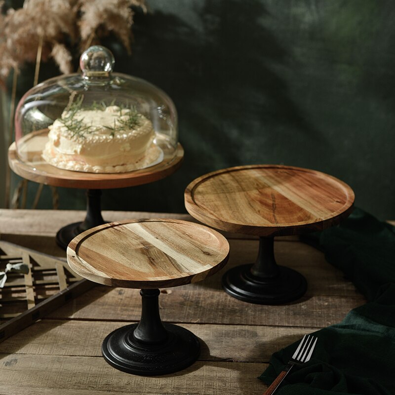 Wooden Cake Plate Stand Cake Plate Stand Decluttered Homes