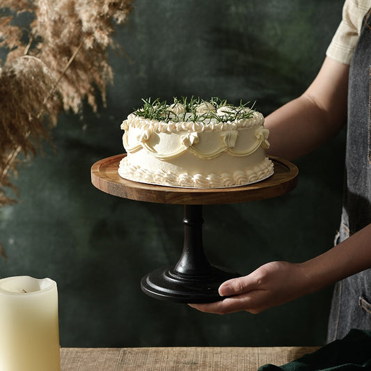 Wooden Cake Plate Stand Cake Plate Stand Decluttered Homes