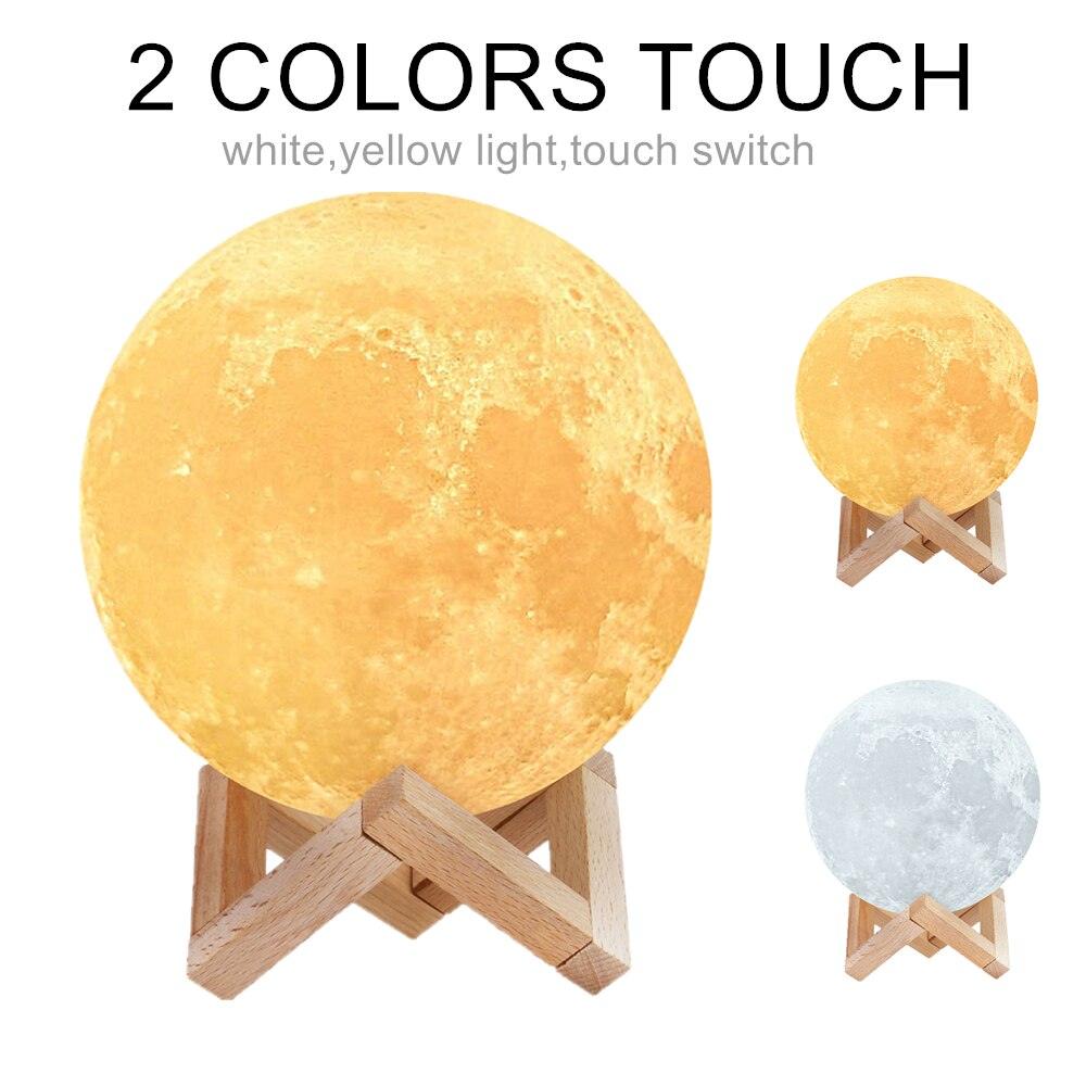 3D Print Moon Lamp LAMP Decluttered Homes