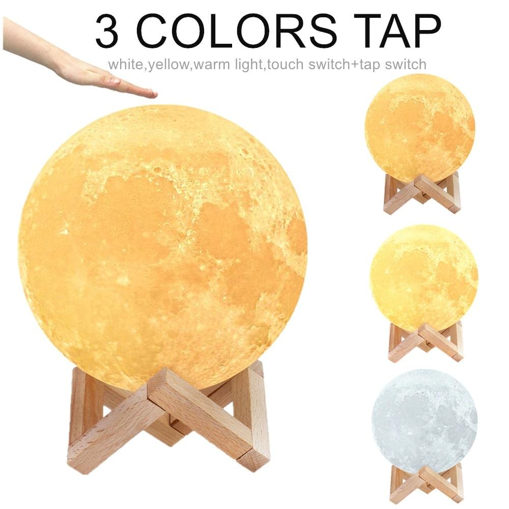 3D Print Moon Lamp LAMP Decluttered Homes