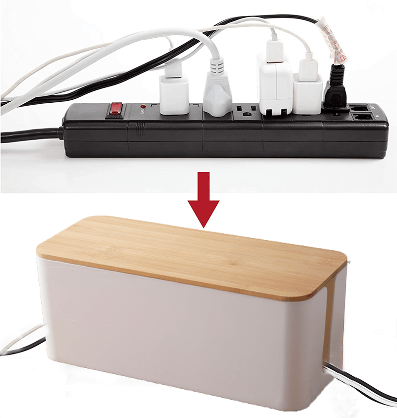 Cable Management Box Office Organizer Decluttered Homes