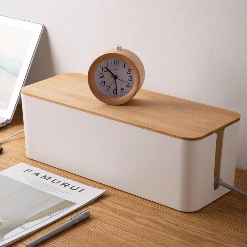 Cable Management Box Office Organizer Decluttered Homes
