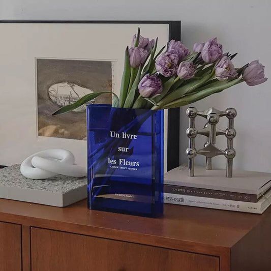 Book Shape Vase for Flowers Vase Decluttered Homes