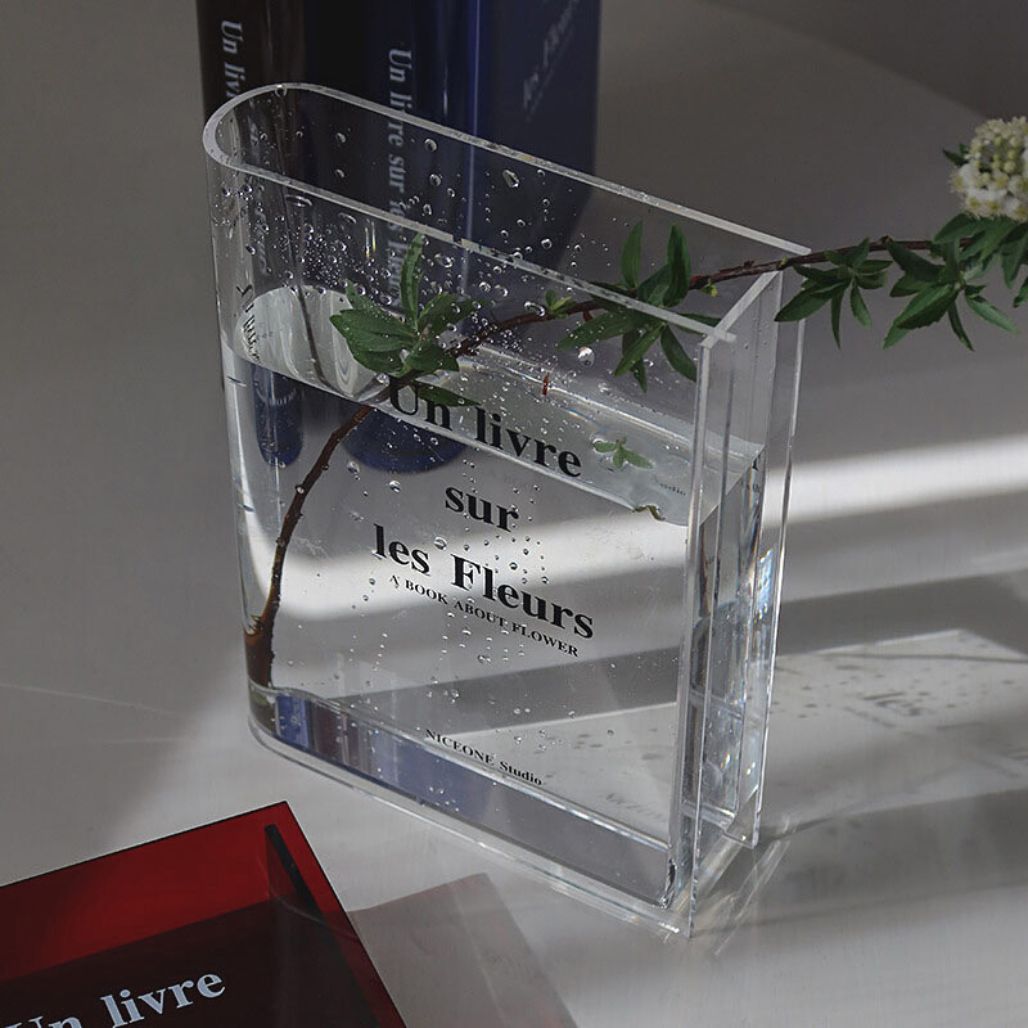 Book Shape Vase for Flowers Vase Decluttered Homes