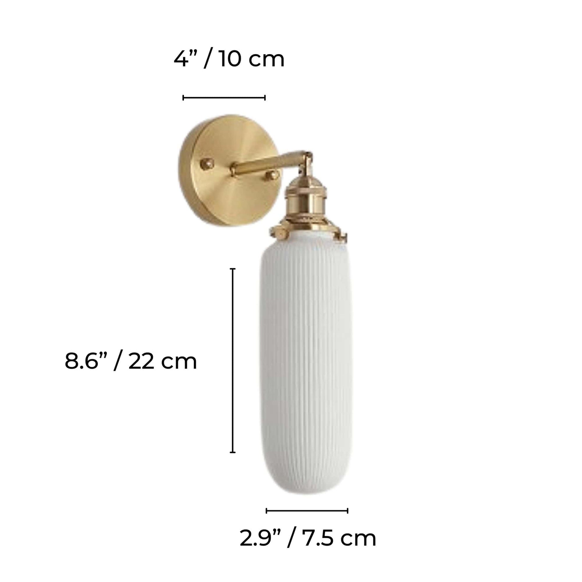 Japandi White Ceramic Wall Sconce Wall Sconce Decluttered Homes