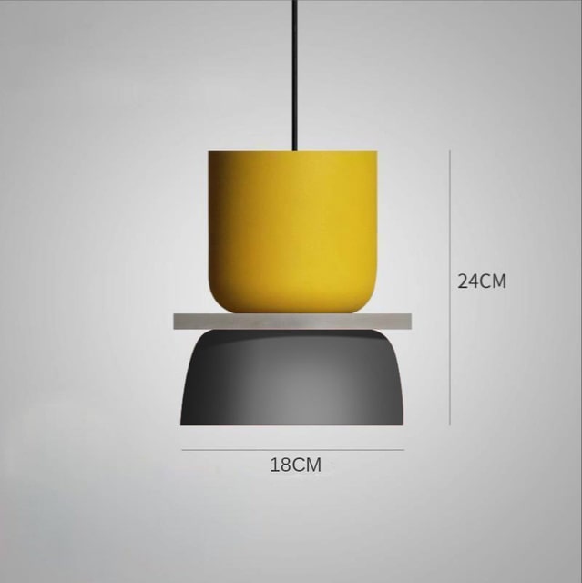Modern Colorful Pendant Light - Small  Decluttered Homes