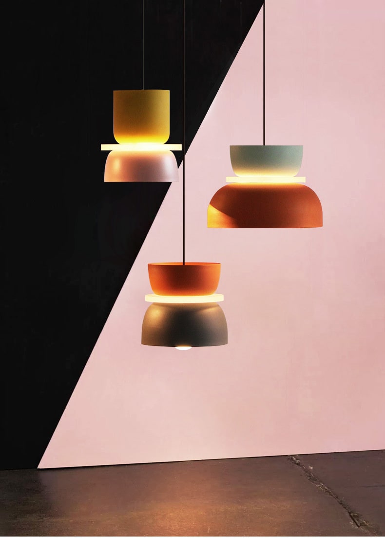Modern Colorful Pendant Light Lighting Decluttered Homes
