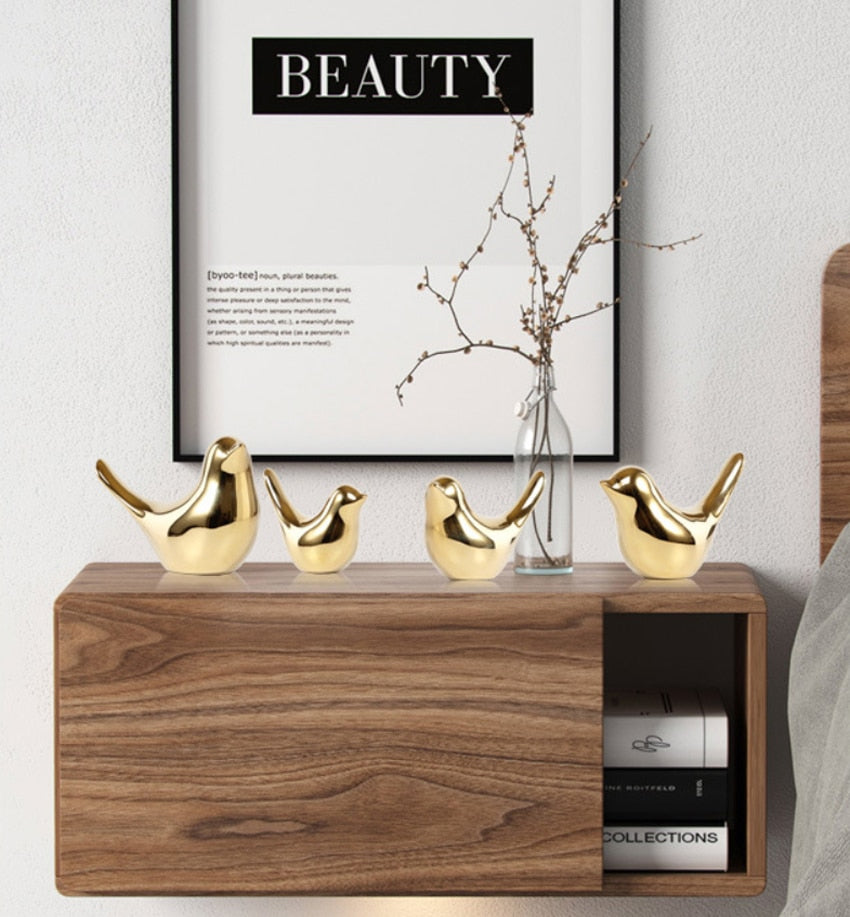 Ceramic Gold Bird Ceramic Gold Bird Decluttered Homes