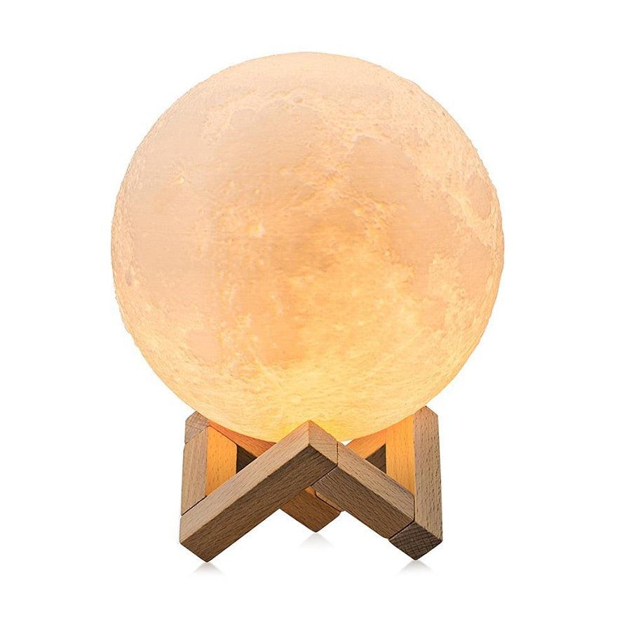 3D Print Moon Lamp LAMP Decluttered Homes