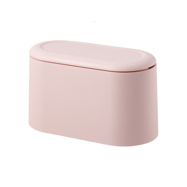 Mini Countertop Trash Can with Lid Mini Countertop Trash Can with Lid Decluttered Homes