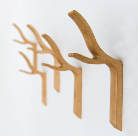Decorative Natural Wood Coat Hanger Natural Wood Wall Hook Decluttered Homes