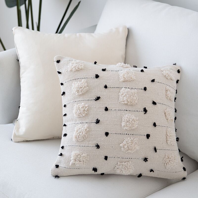 Boho Tufted Throw Pillow Covers Cushion Cover Decluttered Homes