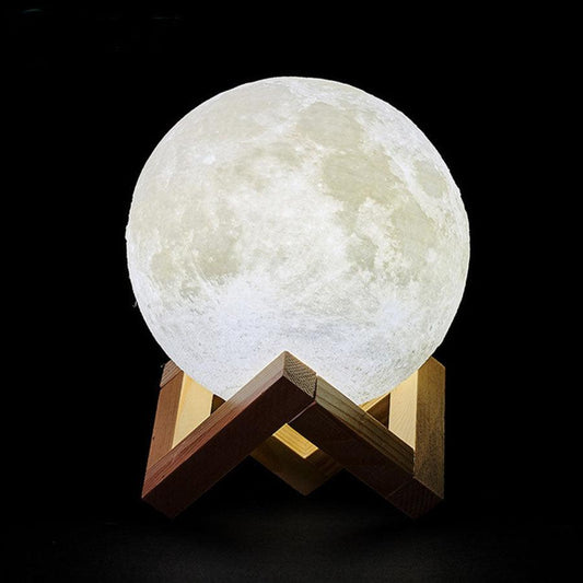 3D Print Moon Lamp LAMP Decluttered Homes