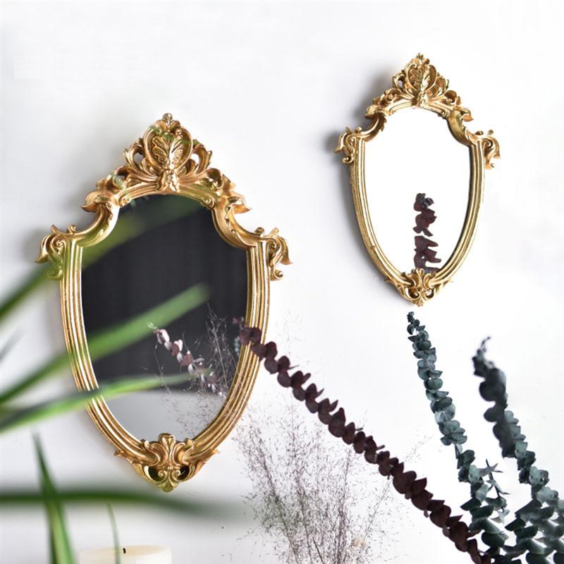 Decorative Mirror Gold Shield Shape Mirror Decluttered Homes
