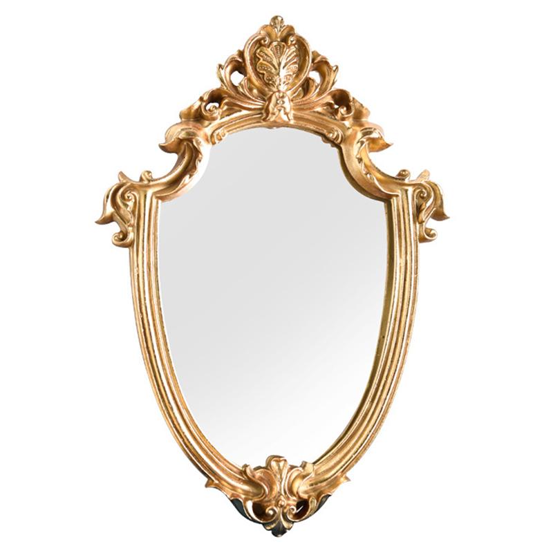 Decorative Mirror Gold Shield Shape Mirror Decluttered Homes