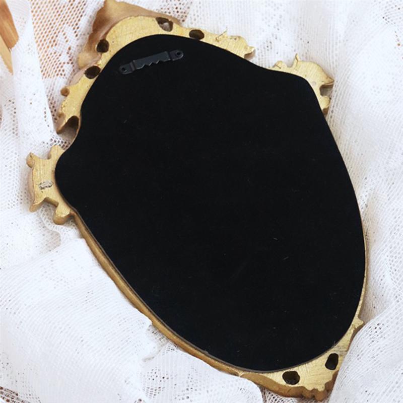 Decorative Mirror Gold Shield Shape Mirror Decluttered Homes