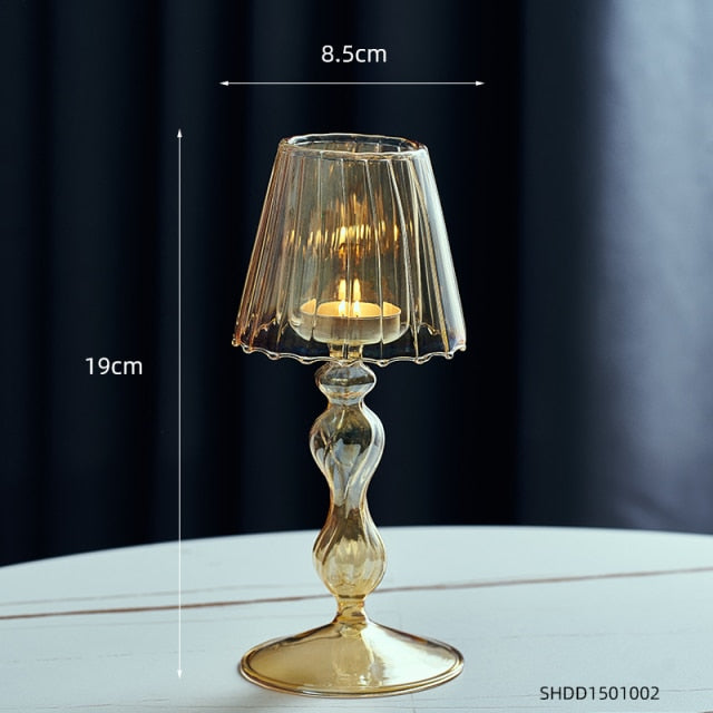 Vingtage Glass Candle Holder Candle Holders Decluttered Homes