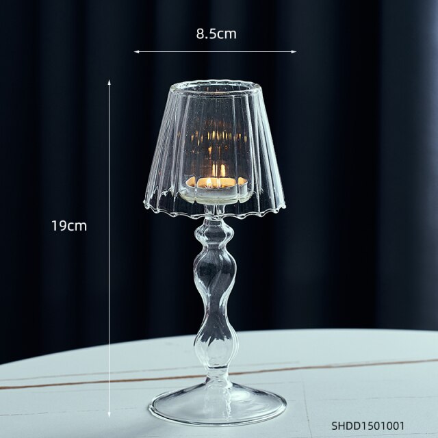 Vingtage Glass Candle Holder Candle Holders Decluttered Homes