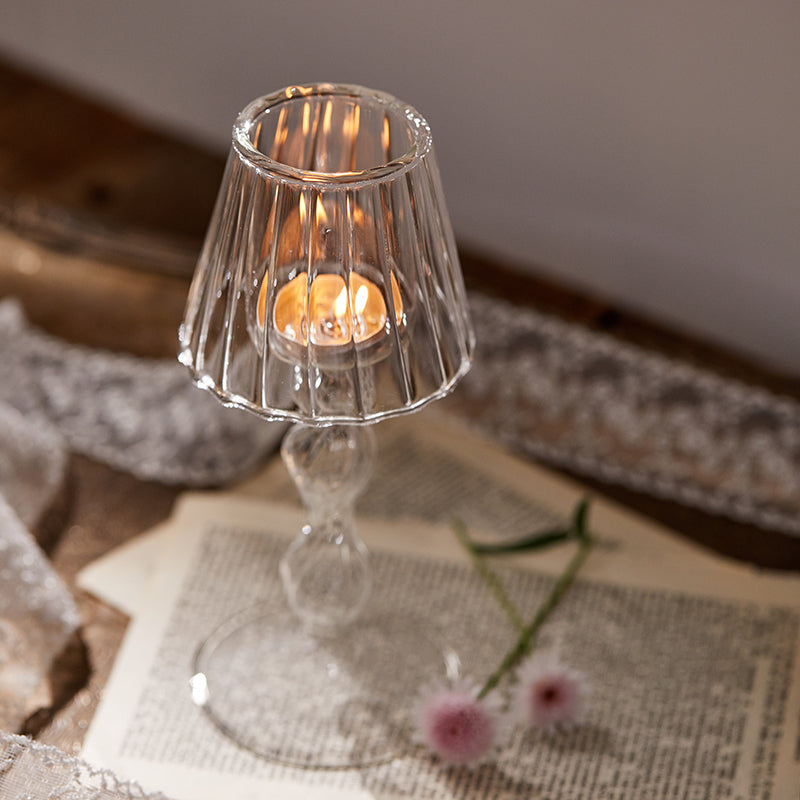 Vingtage Glass Candle Holder Candle Holders Decluttered Homes