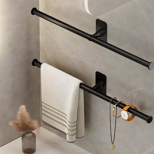 Adhesive Holder For Hand Towels And Accessories Towel Holder Decluttered Homes