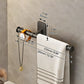 Stylish towel rack for organized towels and accessories