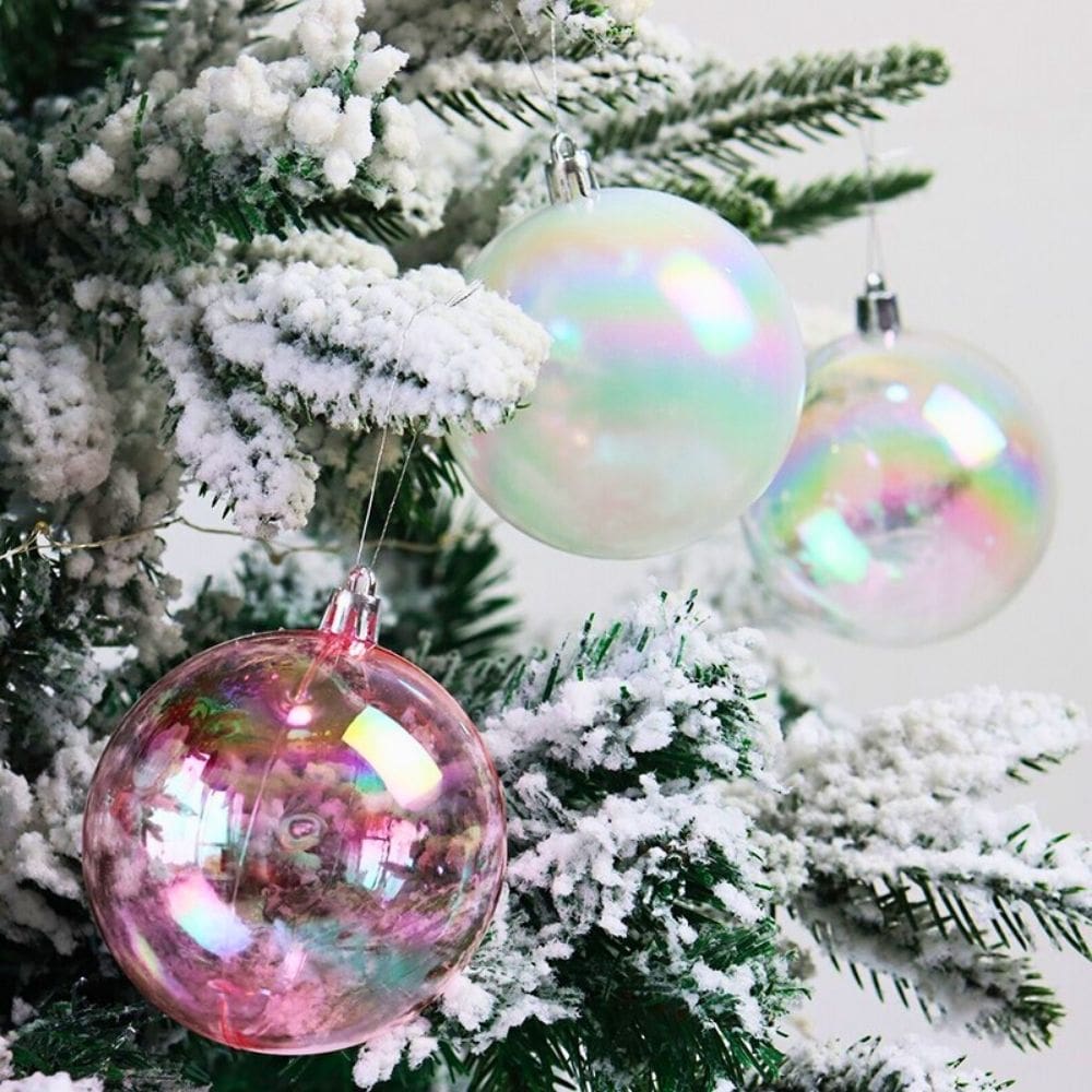 Iridescent Ball Christmas Ornament Christmas Ornament Decluttered Homes