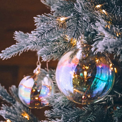 Iridescent Ball Christmas Ornament Christmas Ornament Decluttered Homes
