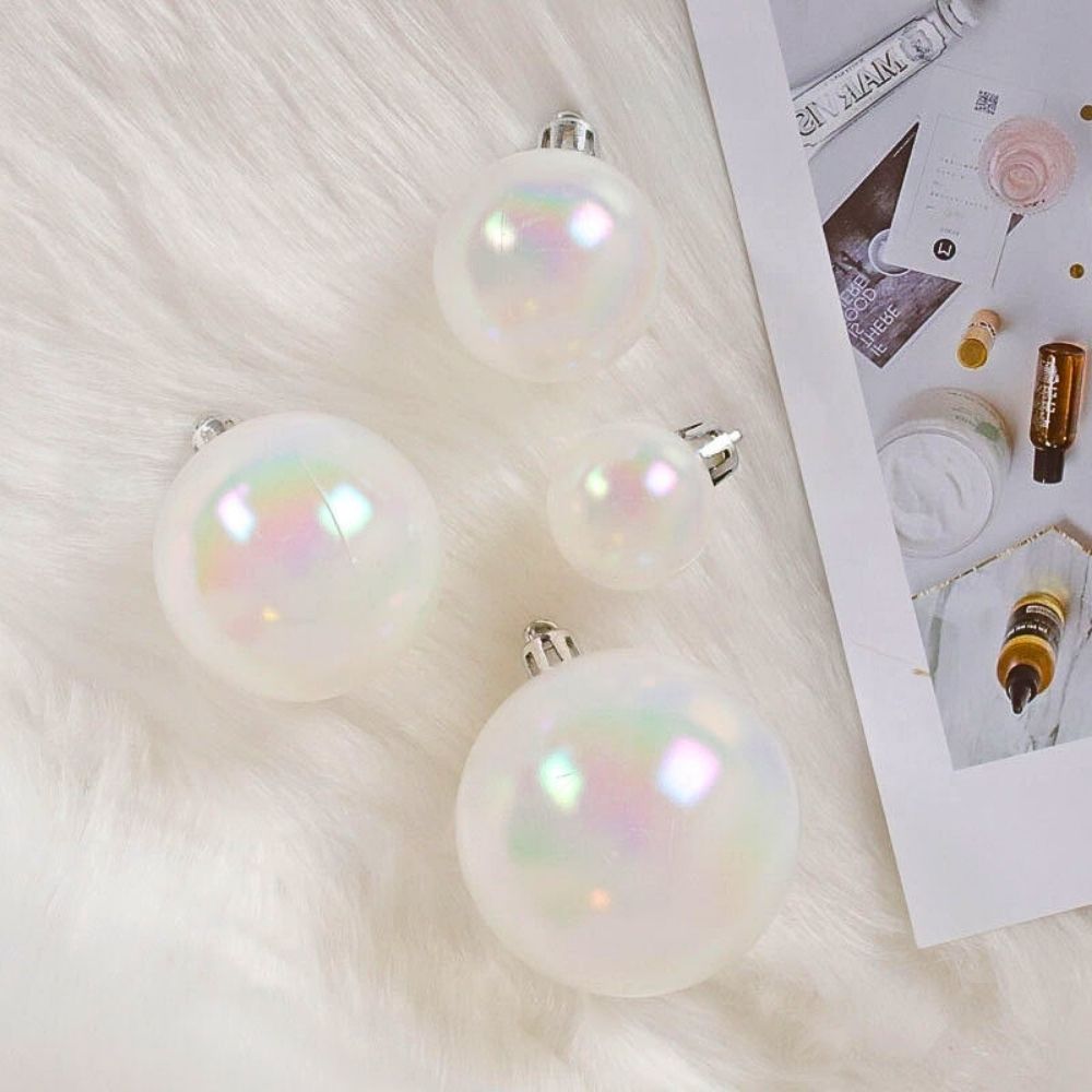 Iridescent Ball Christmas Ornament Christmas Ornament Decluttered Homes