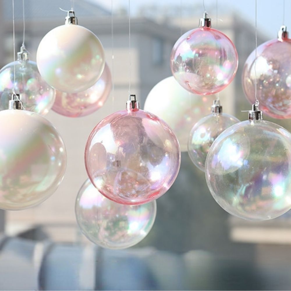 Iridescent Ball Christmas Ornament Christmas Ornament Decluttered Homes