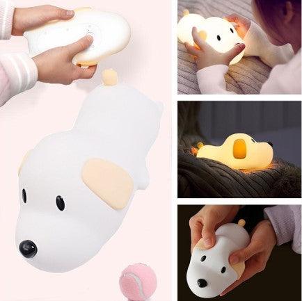 Silicone Puppy LED Night Light Night Light Lamp Decluttered Homes