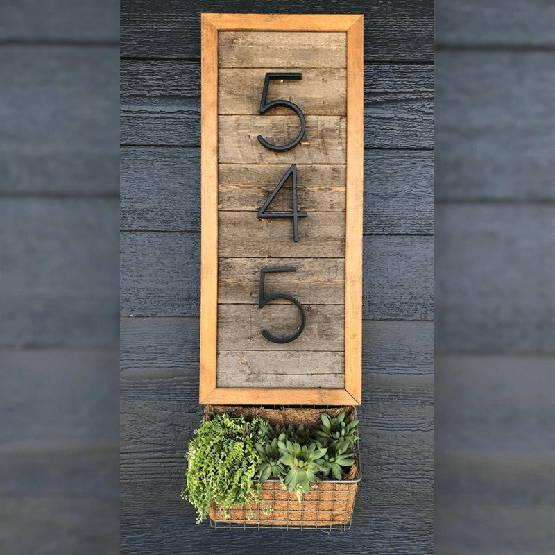 Modern House Number Modern House Number Decluttered Homes